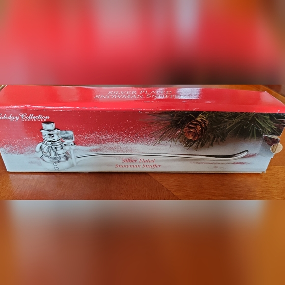 Godinger Silver Plated Snowman Candle Snuffer Christmas Holiday Collection - Picture 4 of 5